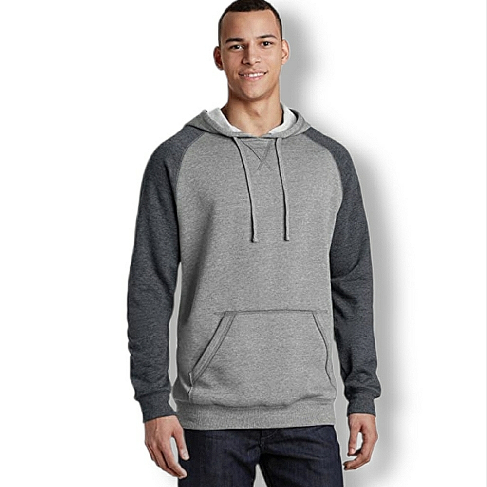 Tek Gear Ultra Soft Colorblock Raglan Activewear Pullover Hoodie Sweatshirt XL